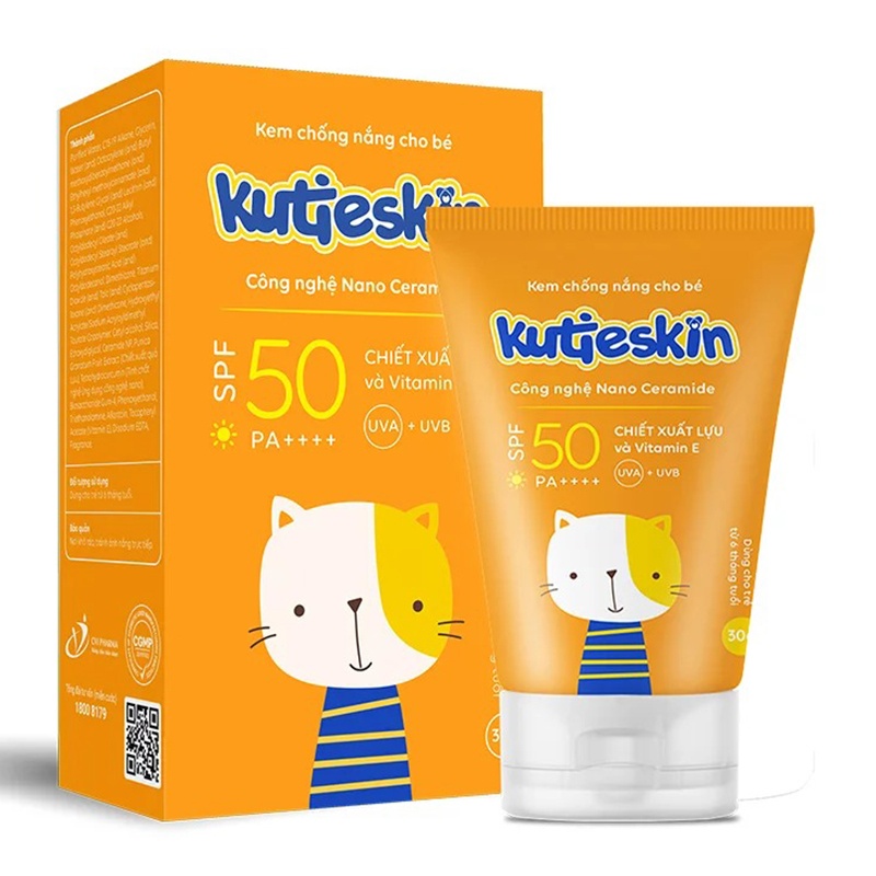 Kem chống nắng trẻ em Kutieskin SPF 50+ PA++++ 30g (Bé từ 6 tháng)