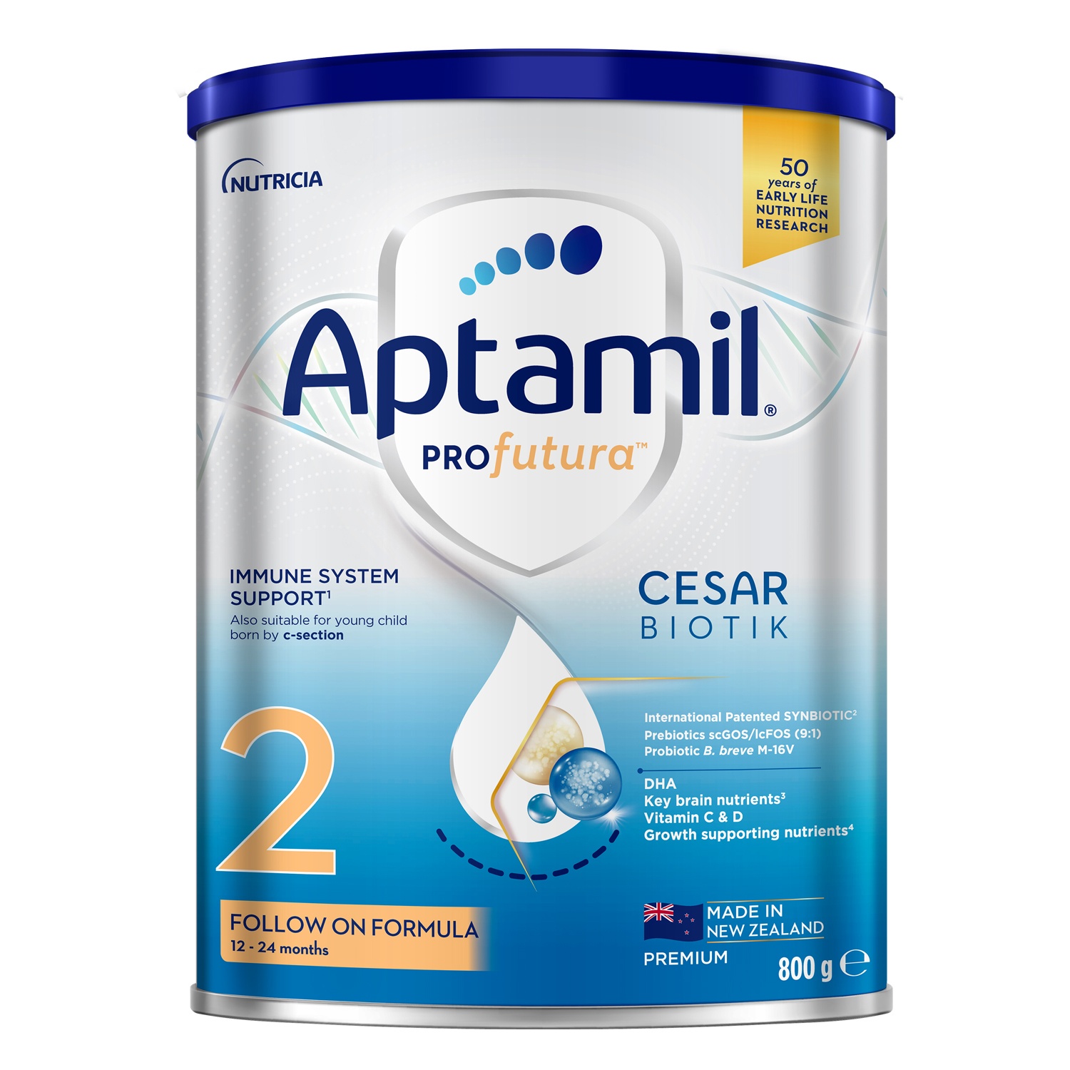 Sữa Aptamil Profutura Cesarbiotik New Zealand số 2 - 800g (12-24 tháng)