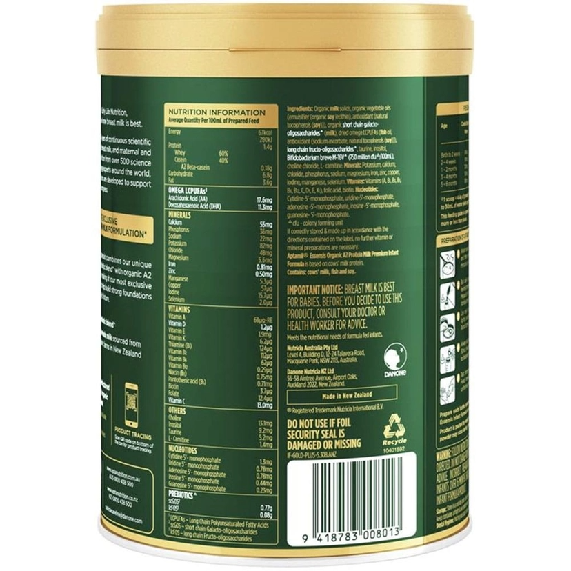 Sữa Aptamil Essensis Úc số 1 - 900g (Từ 0-6 tháng)