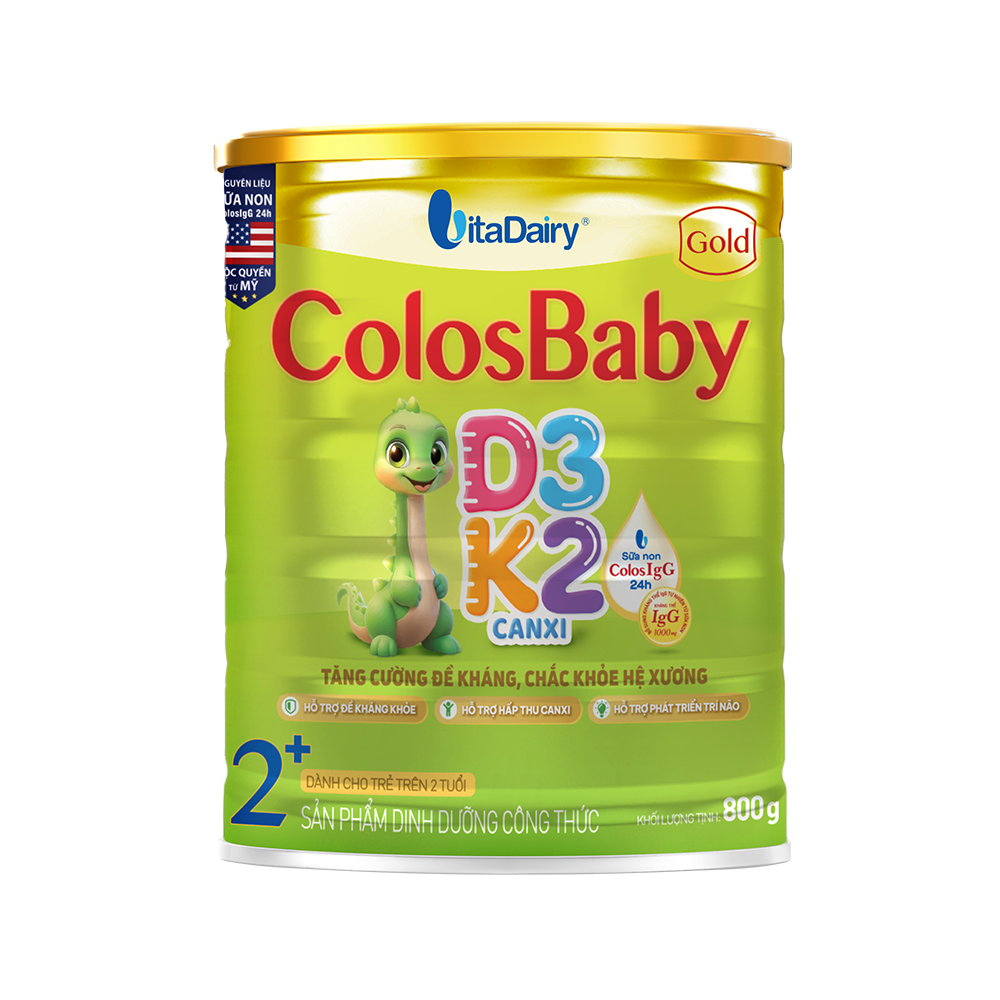 Sữa Colosbaby D3K2 2+ (Trên 2 tuổi) - 800g