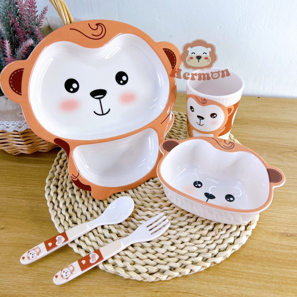 Set Đồ dùng ăn dặm 5 món Hermon HM2803 - Honper NK