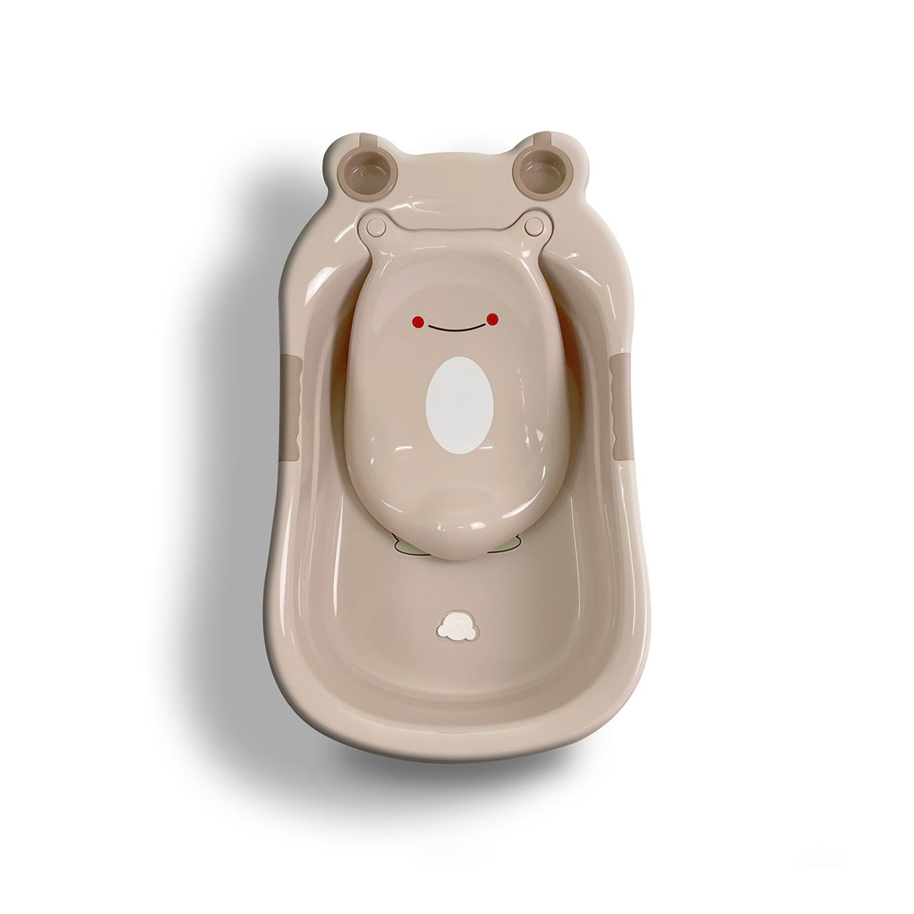 Chậu tắm cao cấp Hokori Việt Nhật hình ếch có kệ đỡ bé (82x50x32cm)