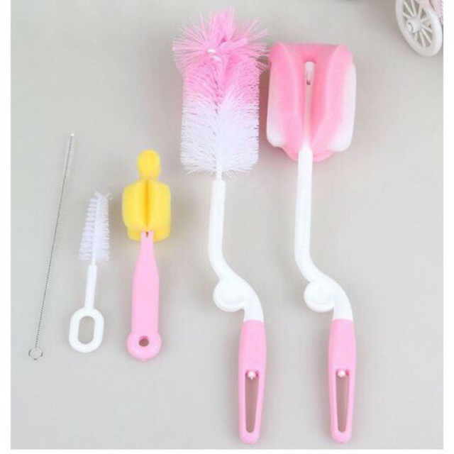 Bộ cọ rửa bình sửa mút và cước Moonship (5 chí tiết)