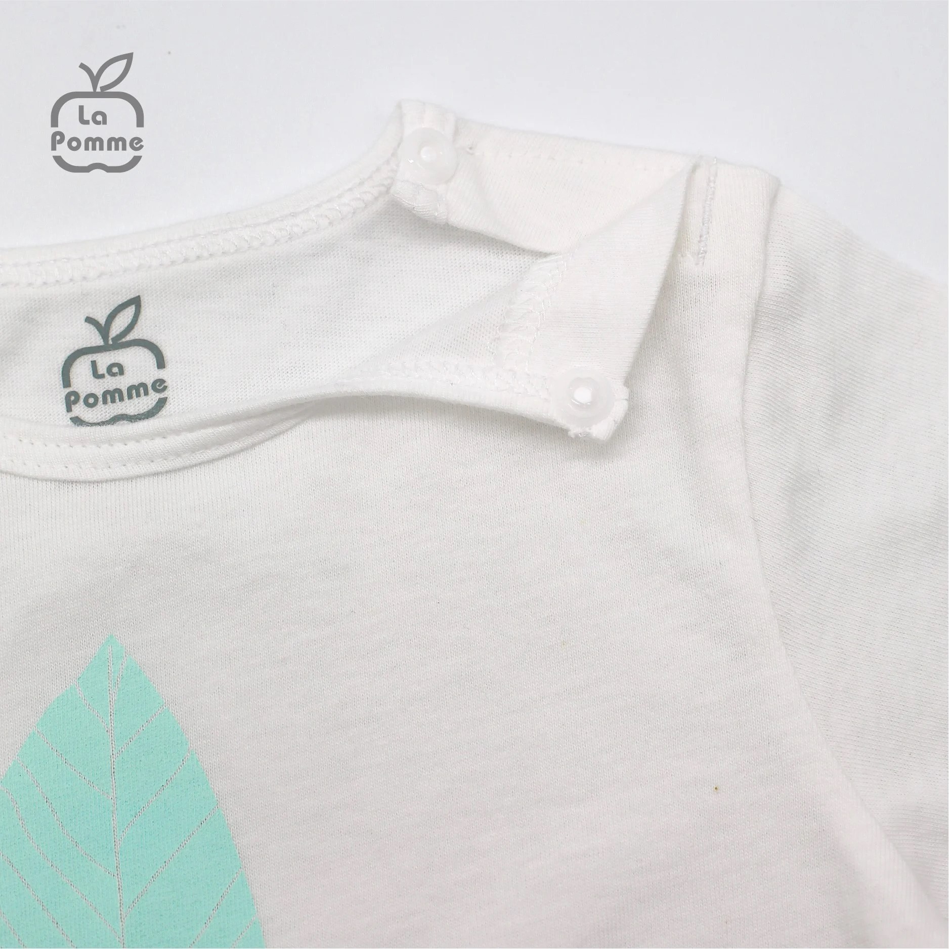 Bộ cộc tay La Pomme chấm bi xanh