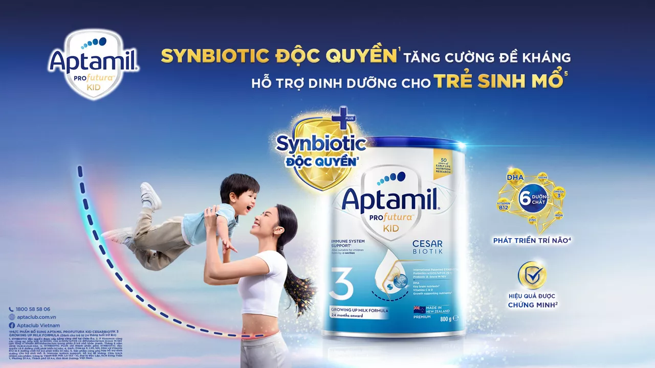 Sữa Aptamil Profutura Cesarbiotik New Zealand số 1 - 800g (0-12 tháng)