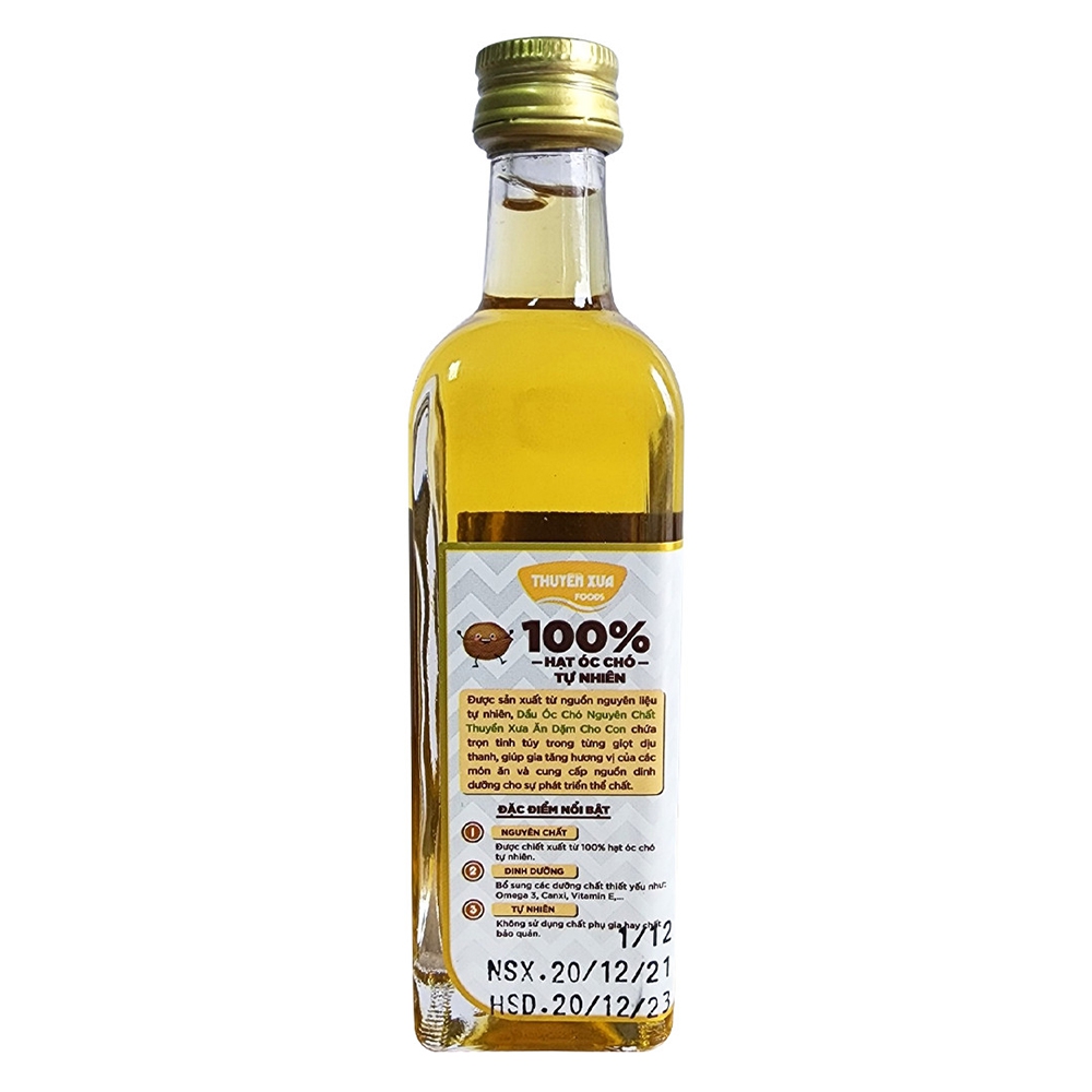 Dầu óc chó ăn dặm Thuyền xưa cho bé - 65ml