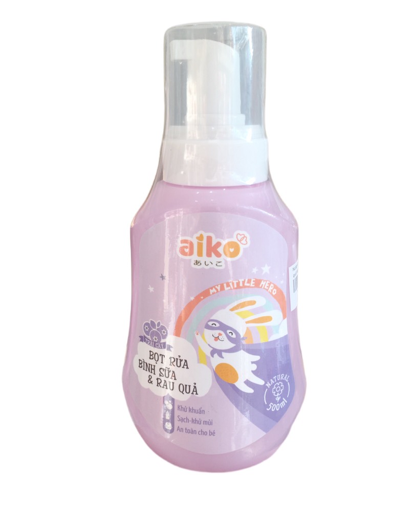 Nước rửa bình sữa và rau quả Aiko