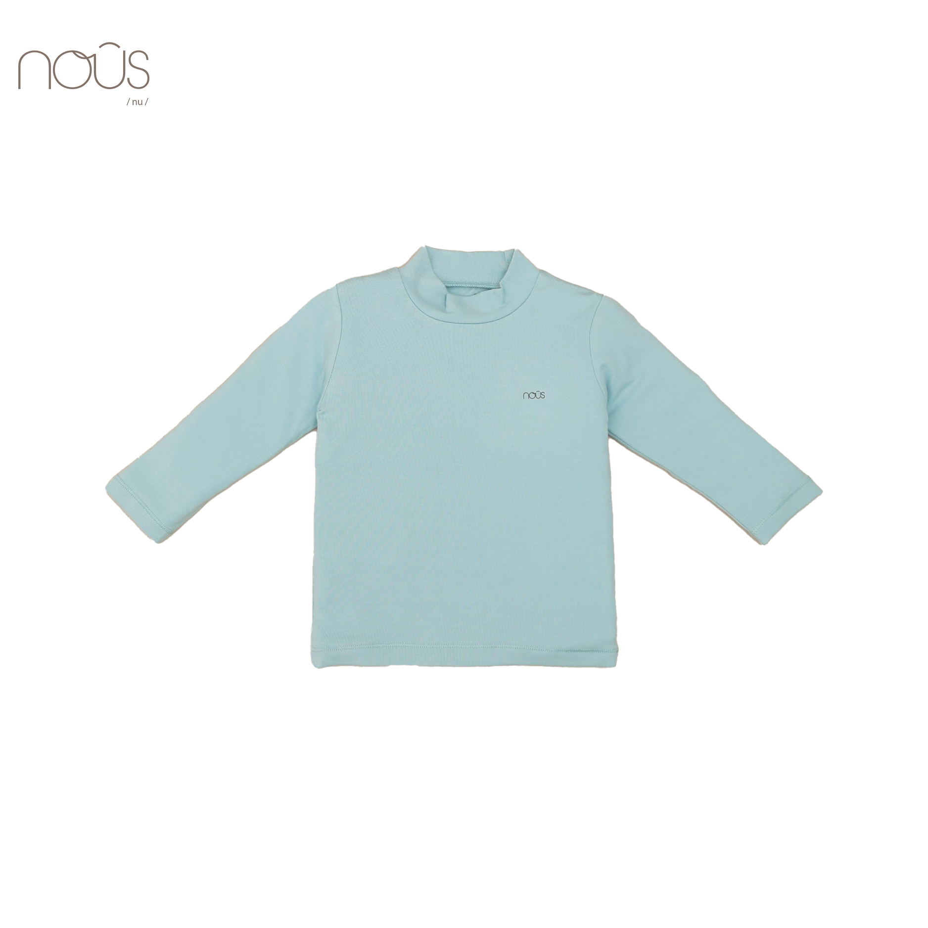 Áo cổ lọ 3cm xanh đậm