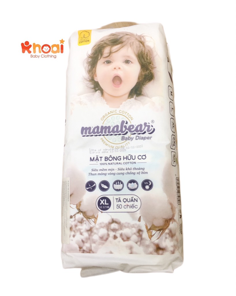 Tã quần Mama Bear size XL - 50 miếng (12-17kg)