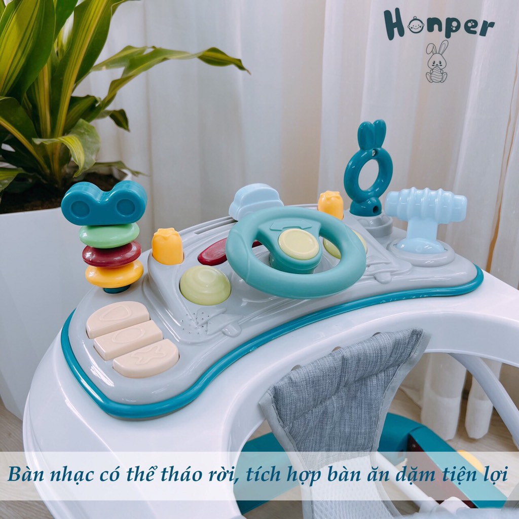 Xe tập đi kiêm bập bênh, có cần đẩy Honper HP813