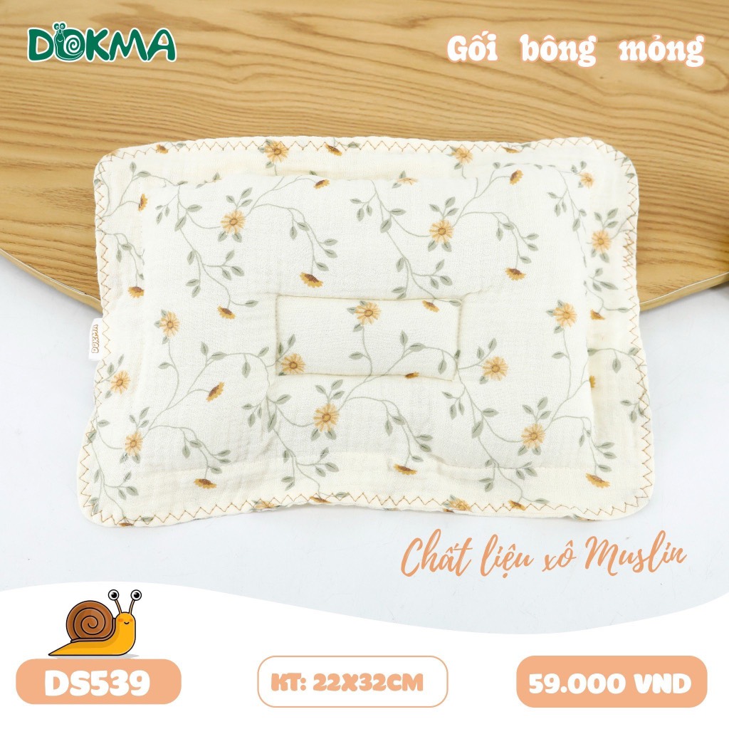Gối bông mỏng Dokma - DS539