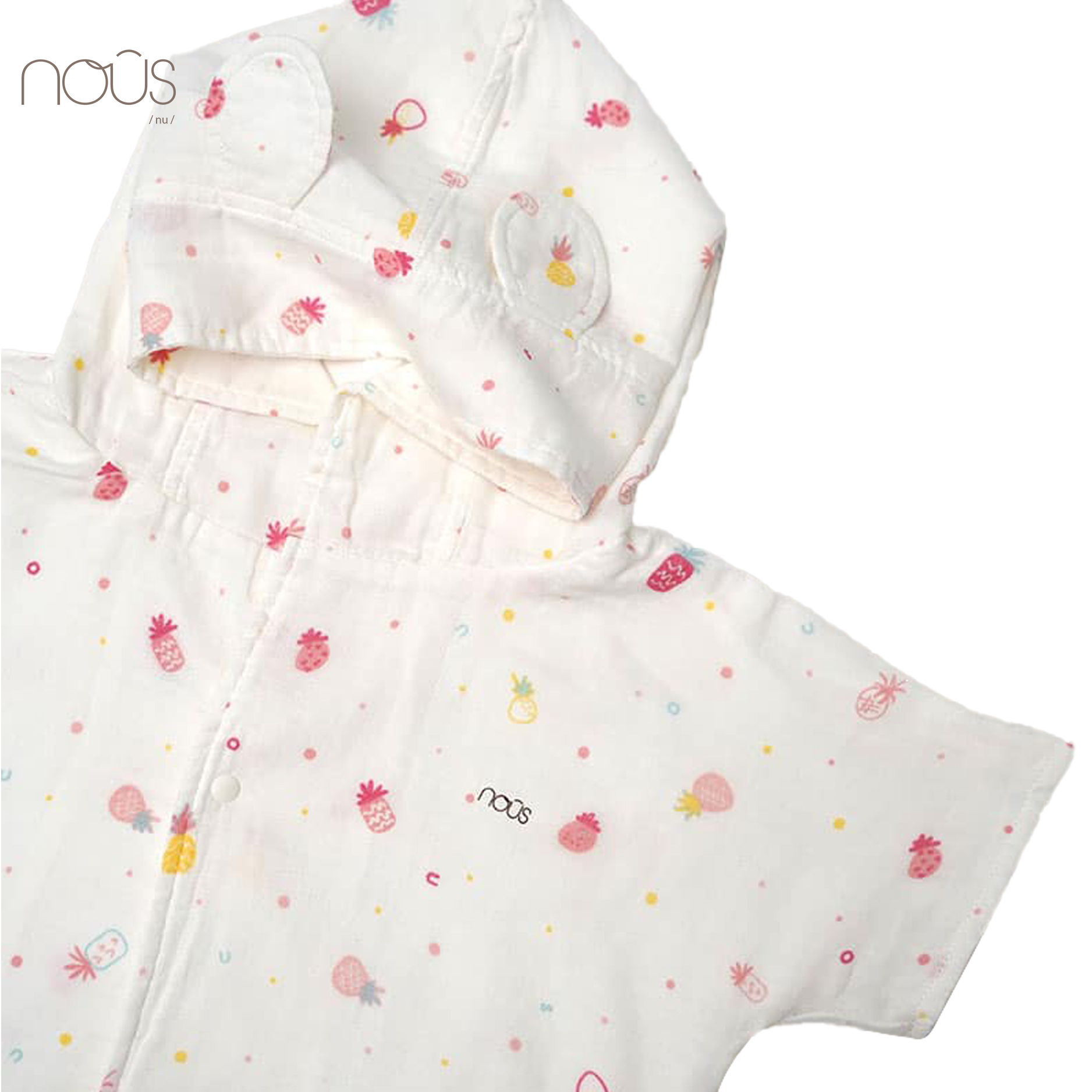 Áo choàng tắm baby hình hoa quả