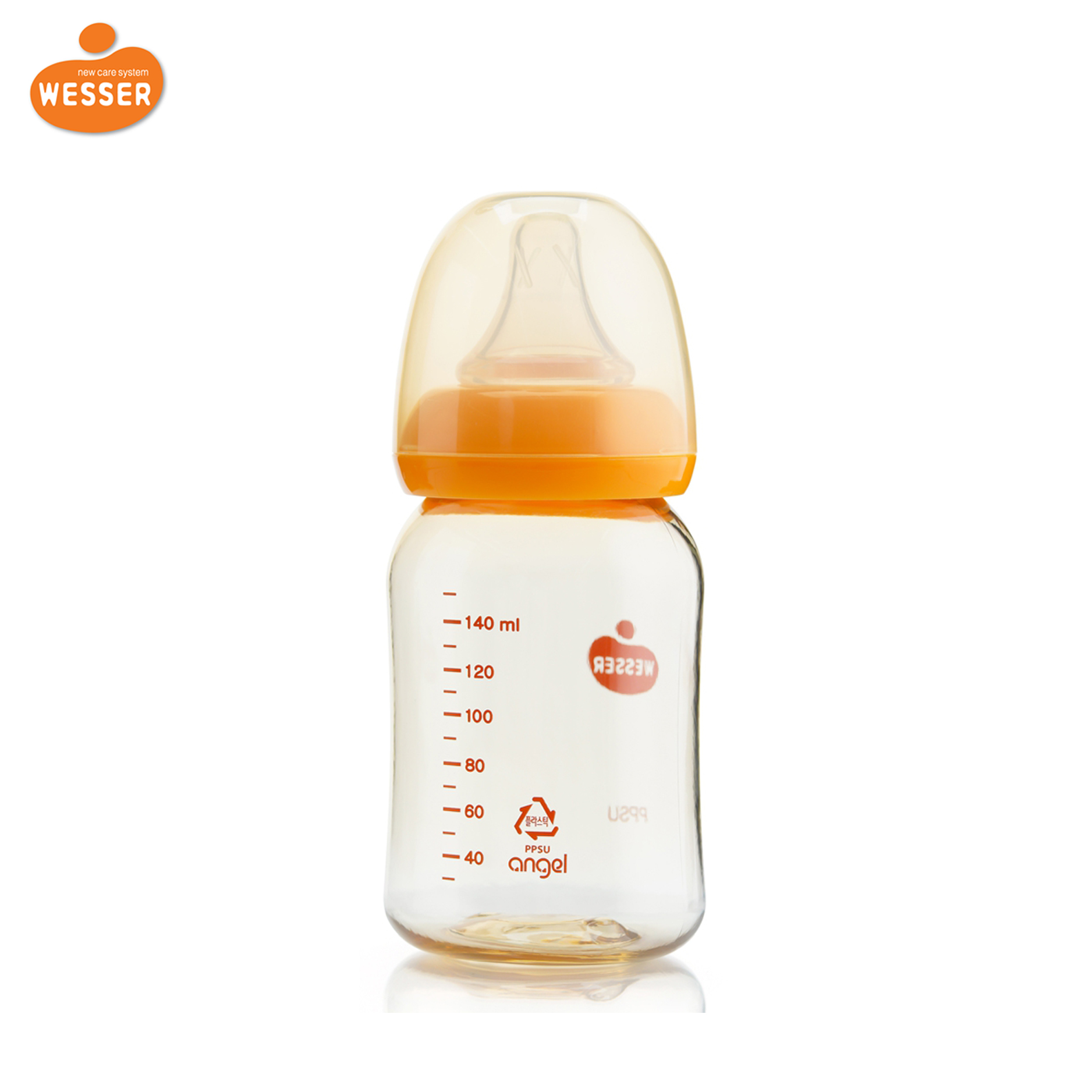 Bình sữa Wesser cổ hẹp nhựa PPSU 140ml