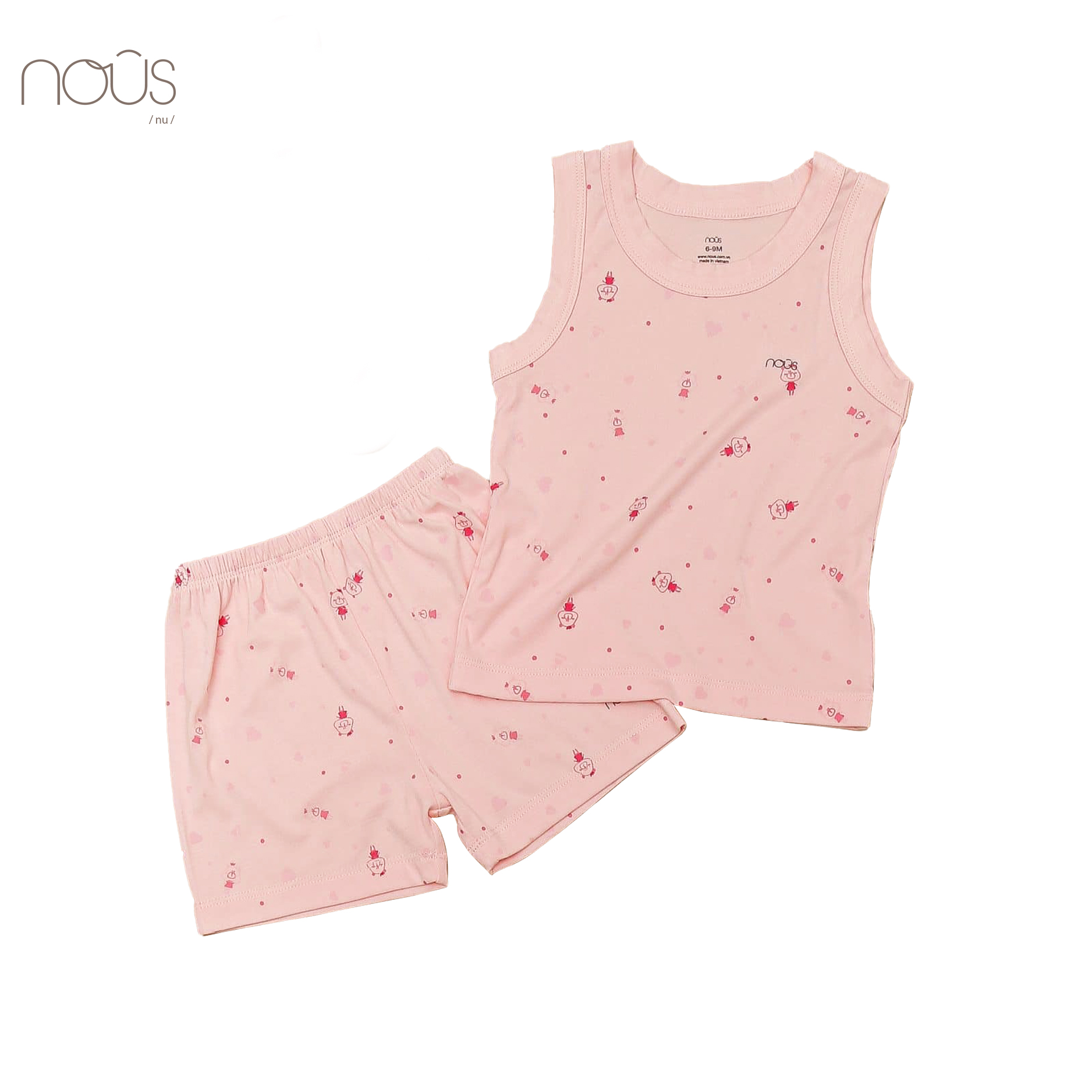 Bộ ba lỗ petit hồng