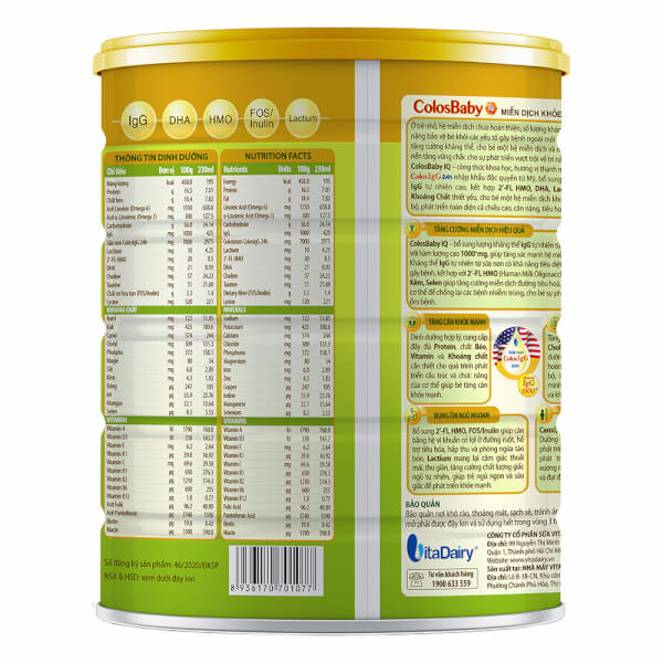Sữa ColosBaby IQ Gold 2+ (trên 2 tuổi)