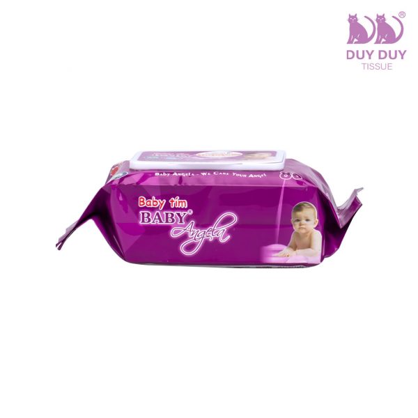Khăn ướt em bé Angela, không mùi (100 tờ)