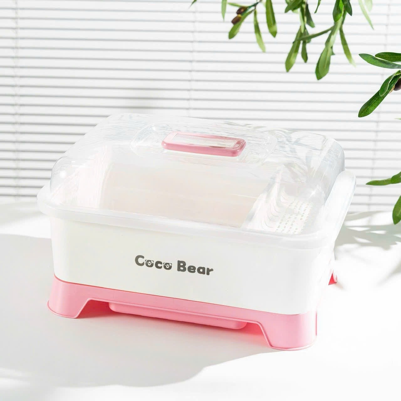 Khay, giá úp chén, dụng cụ ăn dặm, bình sữa Coco Bear cho bé