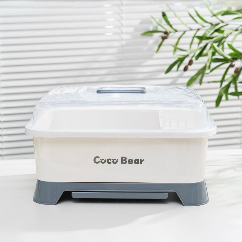 Khay, giá úp chén, dụng cụ ăn dặm, bình sữa Coco Bear cho bé