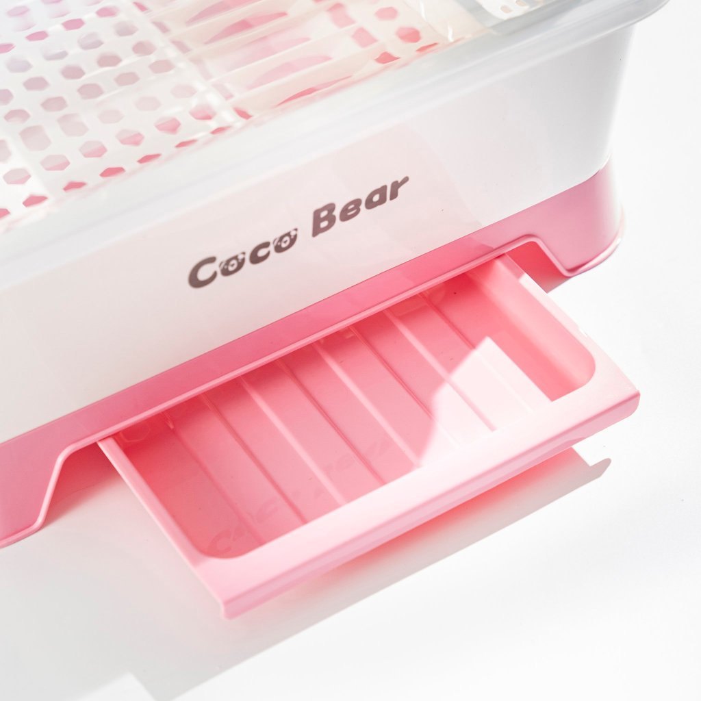 Khay, giá úp chén, dụng cụ ăn dặm, bình sữa Coco Bear cho bé