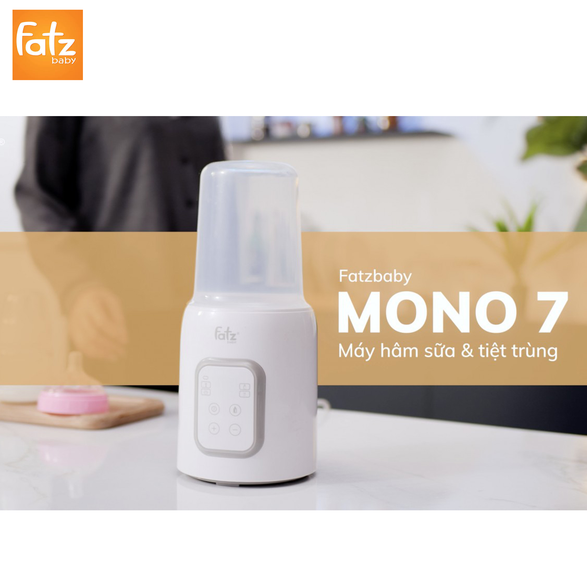 Máy hâm sữa và tiệt trùng điện tử Fatz Baby Mono 7
