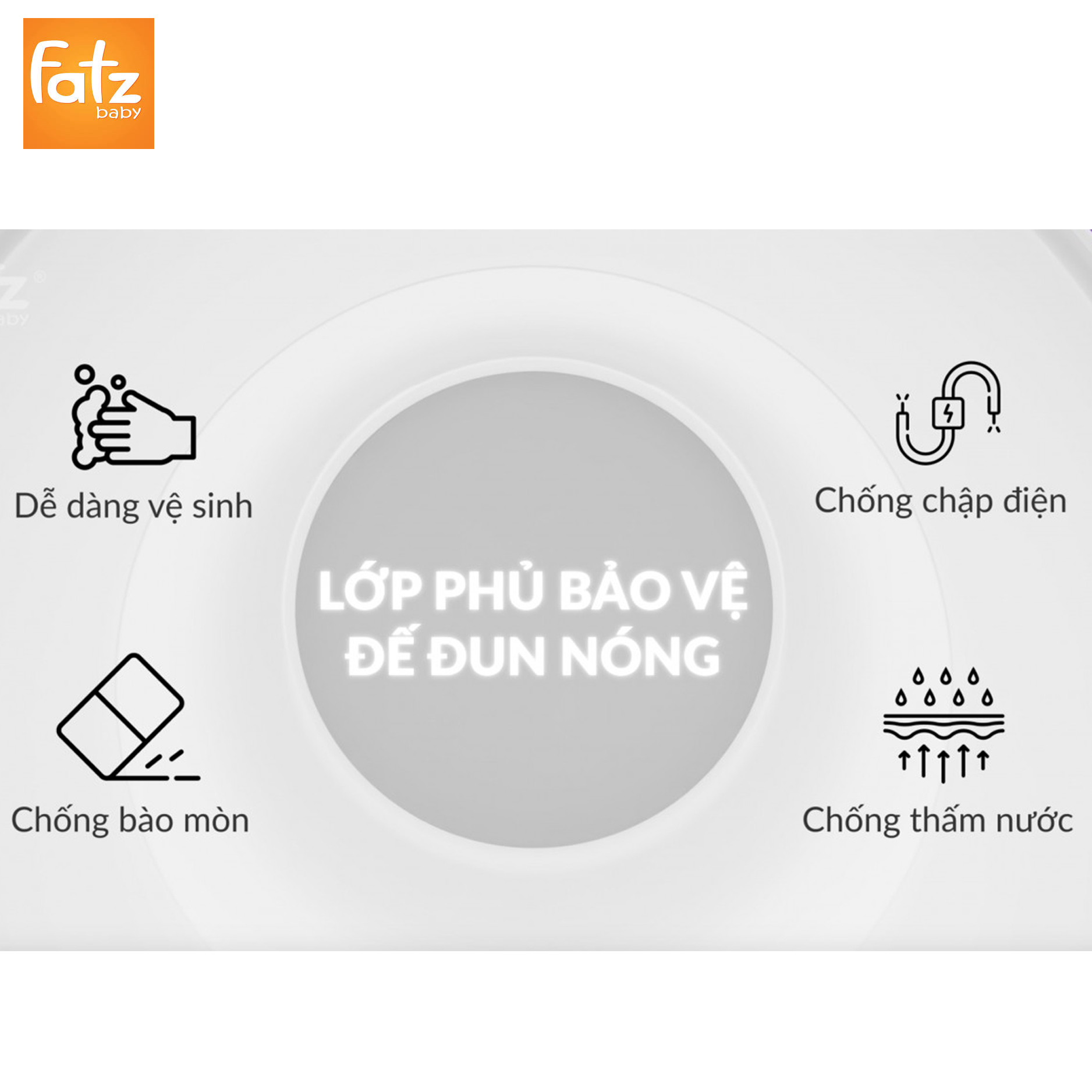 Máy hâm sữa và tiệt trùng điện tử Fatz Baby Mono 7
