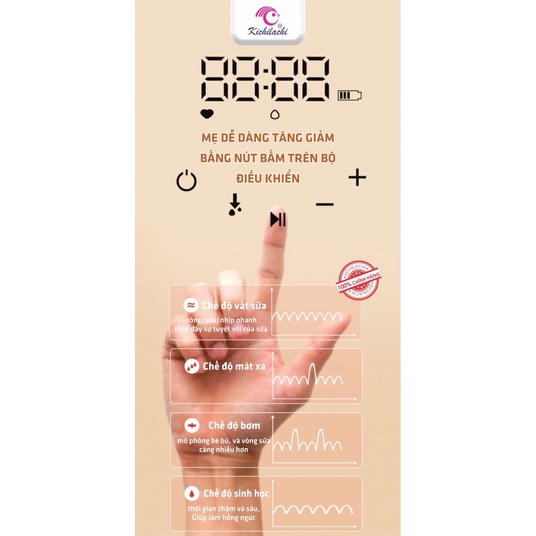 Máy hút sữa điện đôi Kichilachi