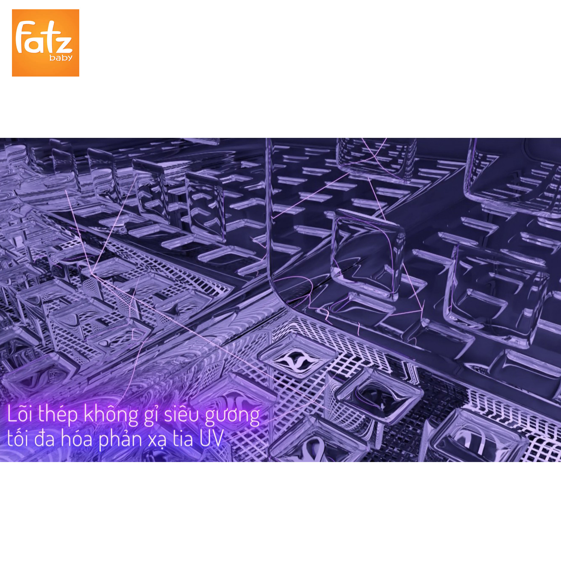 Máy tiệt trùng bình sữa bằng tia UV-LED có chức năng sấy khô Fatz Baby King 3 19L