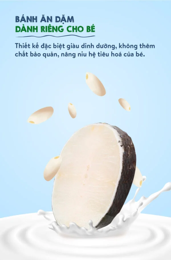 Bánh ăn dặm Mămmy vị cá tuyết -25g (Bé từ 6 tháng)
