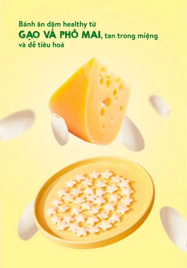Bánh ăn dặm Mămmy vị phô mai -25g (Bé từ 6 tháng)