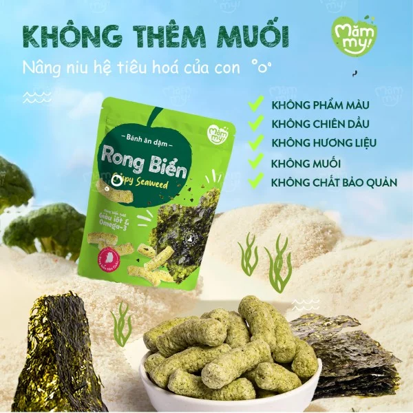 Bánh ăn dặm Mămmy vị rong biển -25g (Bé từ 6 tháng)