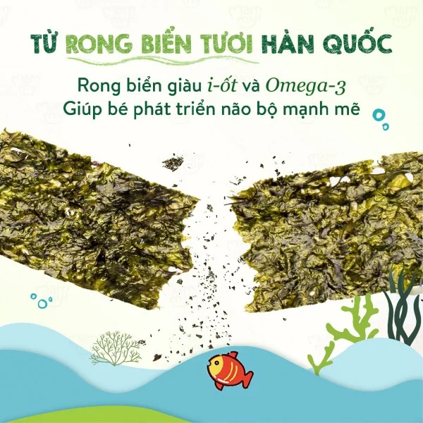 Bánh ăn dặm Mămmy vị rong biển -25g (Bé từ 6 tháng)