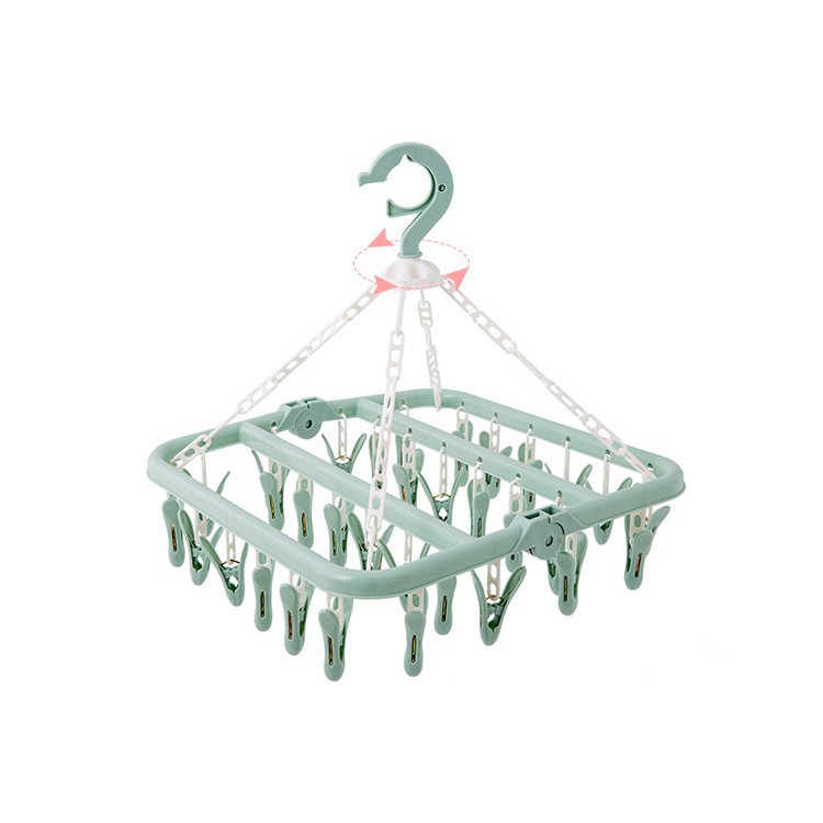 Móc chùm gấp gọn đa năng (32 móc kẹp tiện dụng)