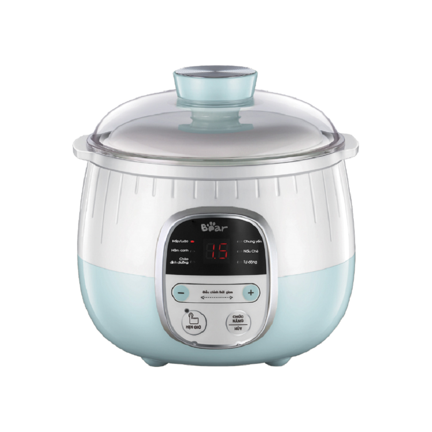Nồi nấu cháo chậm Bear phiên bản Tiếng Việt - 0,8 lít