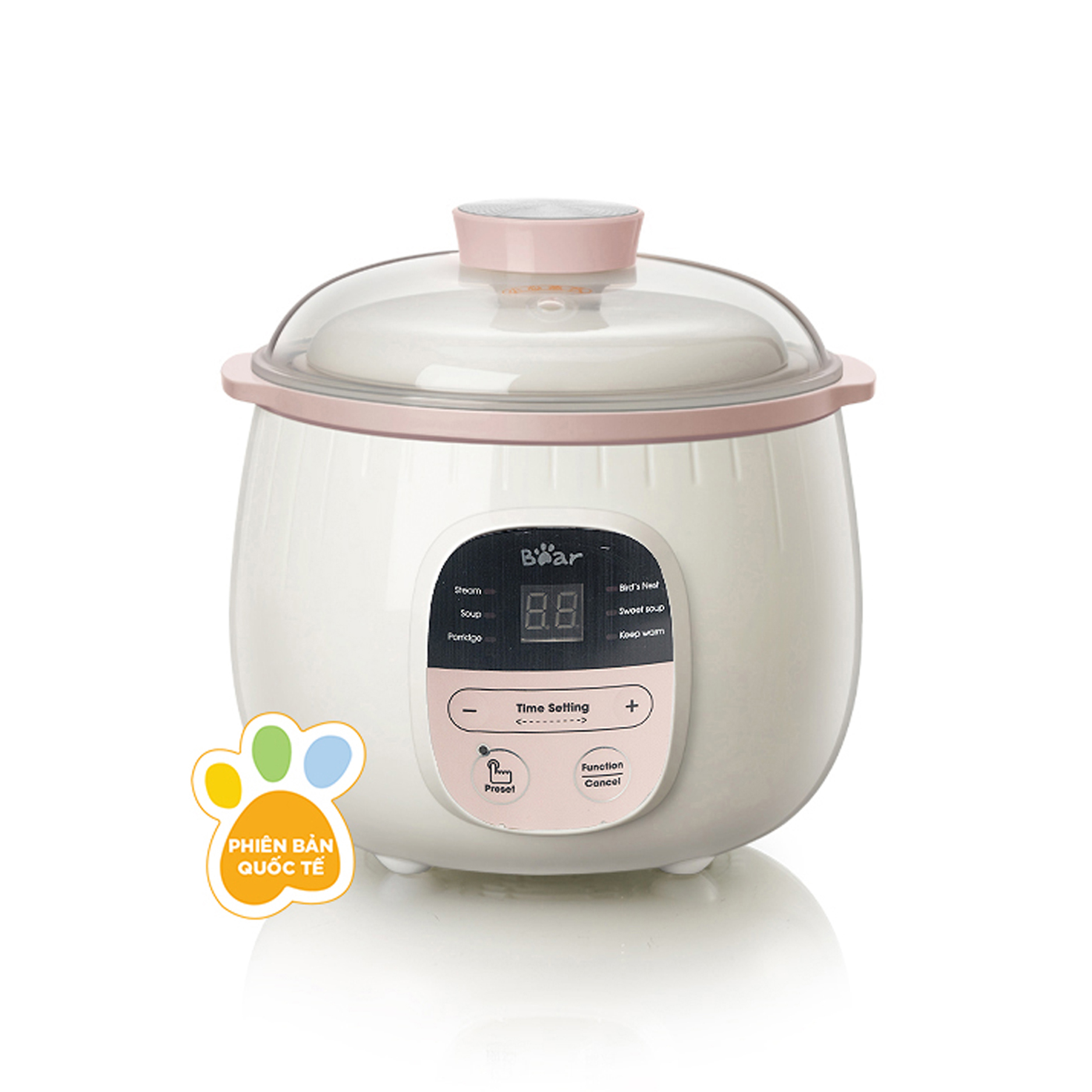 Nồi nấu cháo chậm Bear phiên bản quốc tế - 0,8 lít