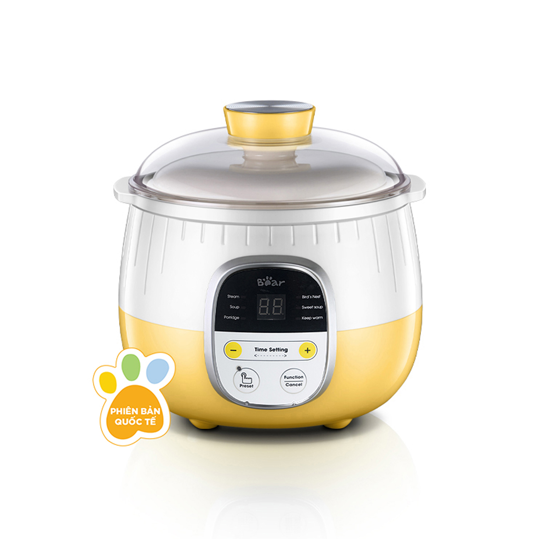 Nồi nấu cháo chậm Bear phiên bản quốc tế - 0,8 lít