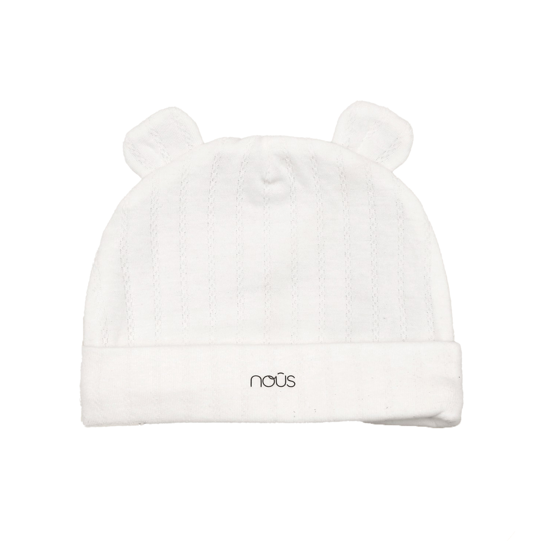 Mũ tai gấu trắng