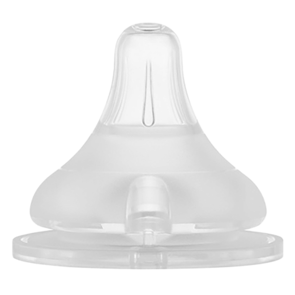 Set 2 núm ty bình sữa Moyuum số 2 (2-5 tháng, cắt 2 lỗ tròn)