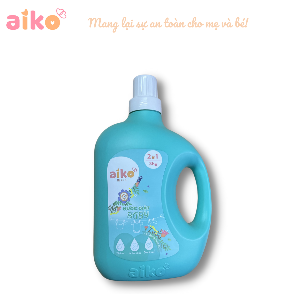 Nước giặt Aiko hương hoa cỏ