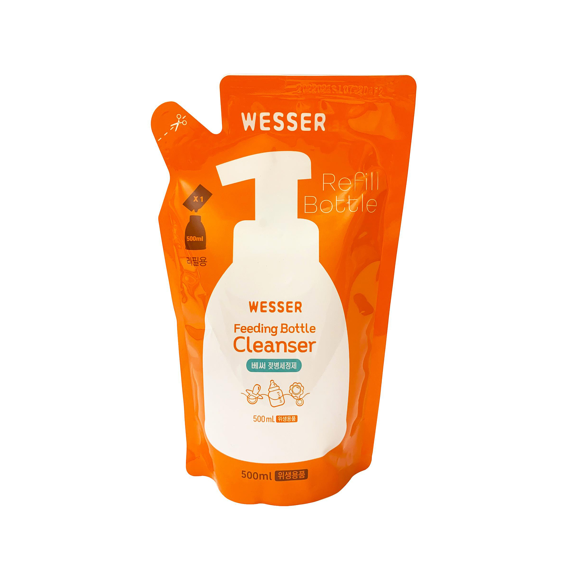 Nước rửa bình sữa và rau quả Wesser