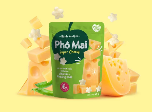 Bánh ăn dặm Mămmy vị phô mai -25g (Bé từ 6 tháng)