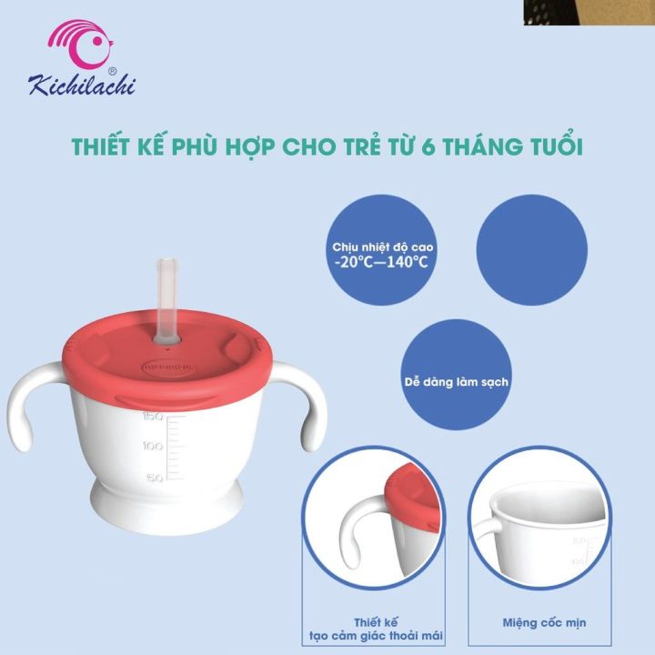 Cốc tập uống nước 3 giai đoạn Kichilachi