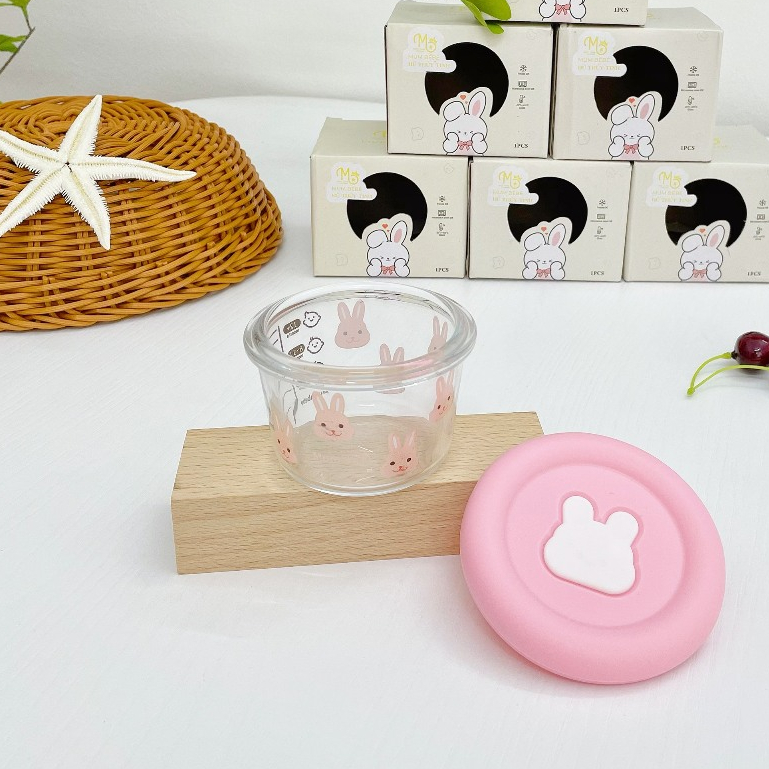 Hộp trữ đông thủy tinh Mum Bébé nắp tròn (Dung tích 140ml - Chia vạch 120ml)