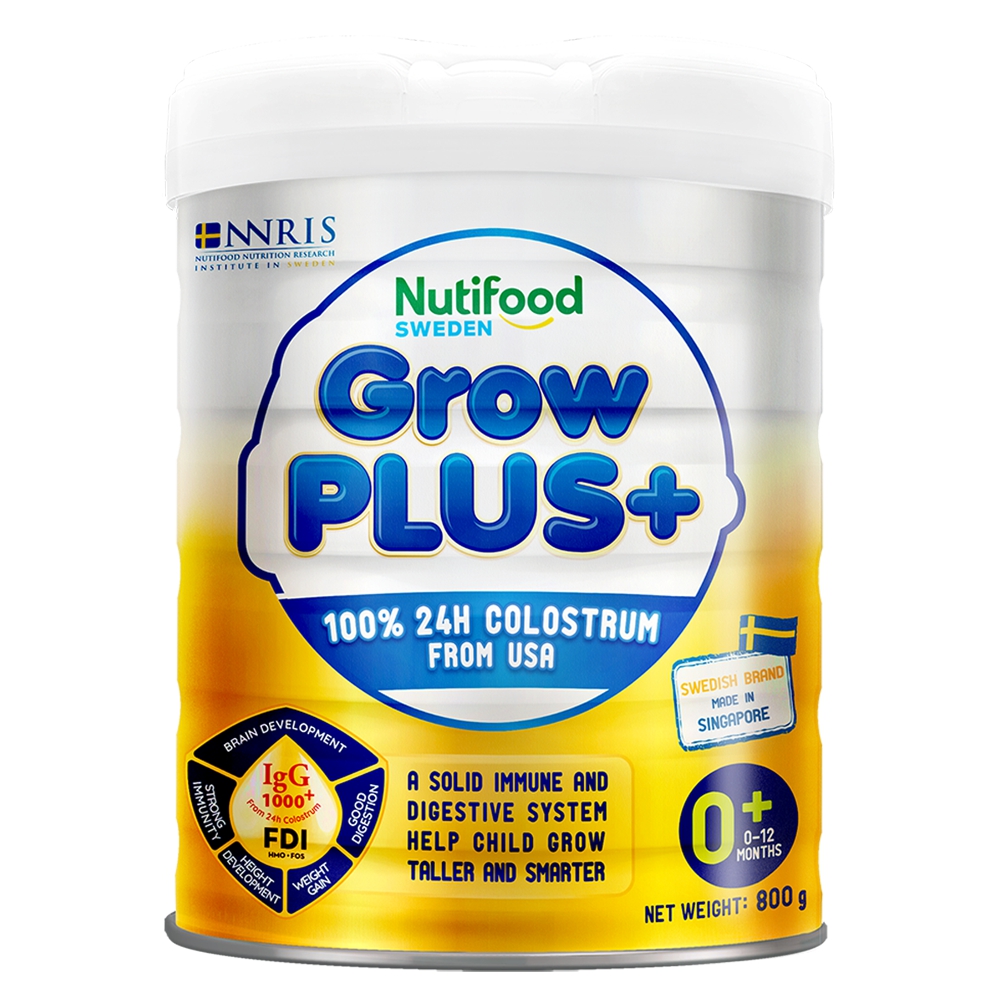 Sữa Nutifood GrowPLUS+ vàng sữa non 800g (0-12 tháng)