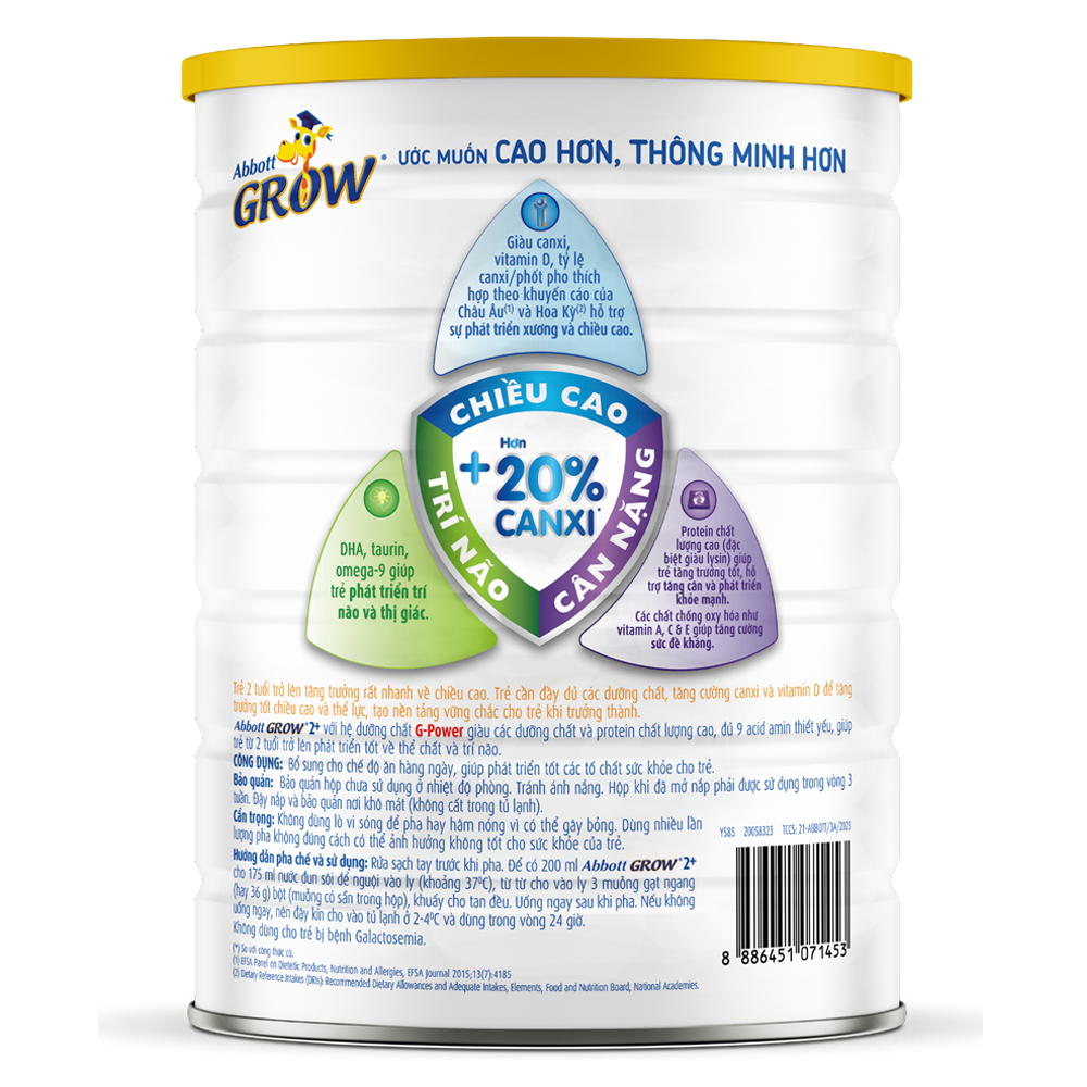 Sữa Abbott Grow 2+ (trên 2 tuổi)
