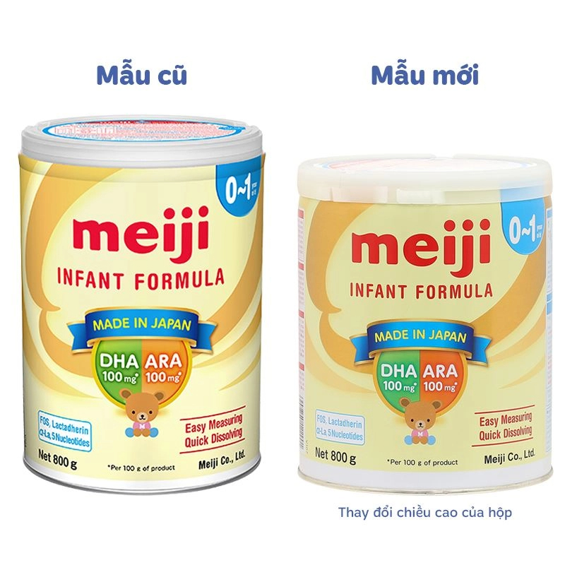 Sữa Meiji Infant Formula 800g (dành cho bé 0-12 tháng)