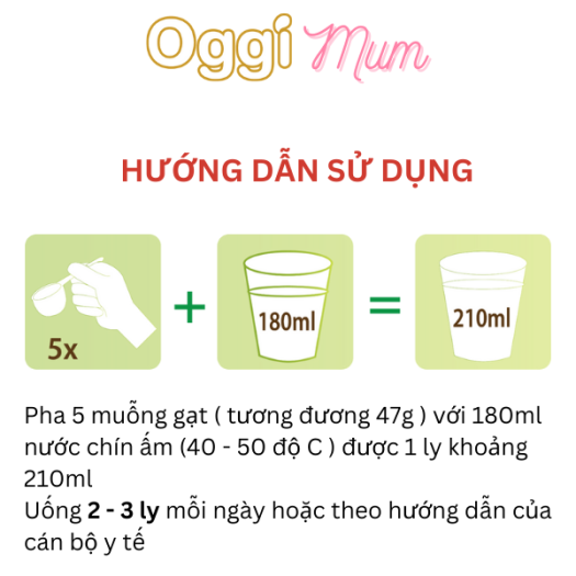 Sữa bầu Oggi Mum (Dành cho phụ nữ mang thai và cho con bú)