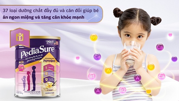 Sữa bột Abbott PediaSure BA hương vani 850g (1 - 10 tuổi)