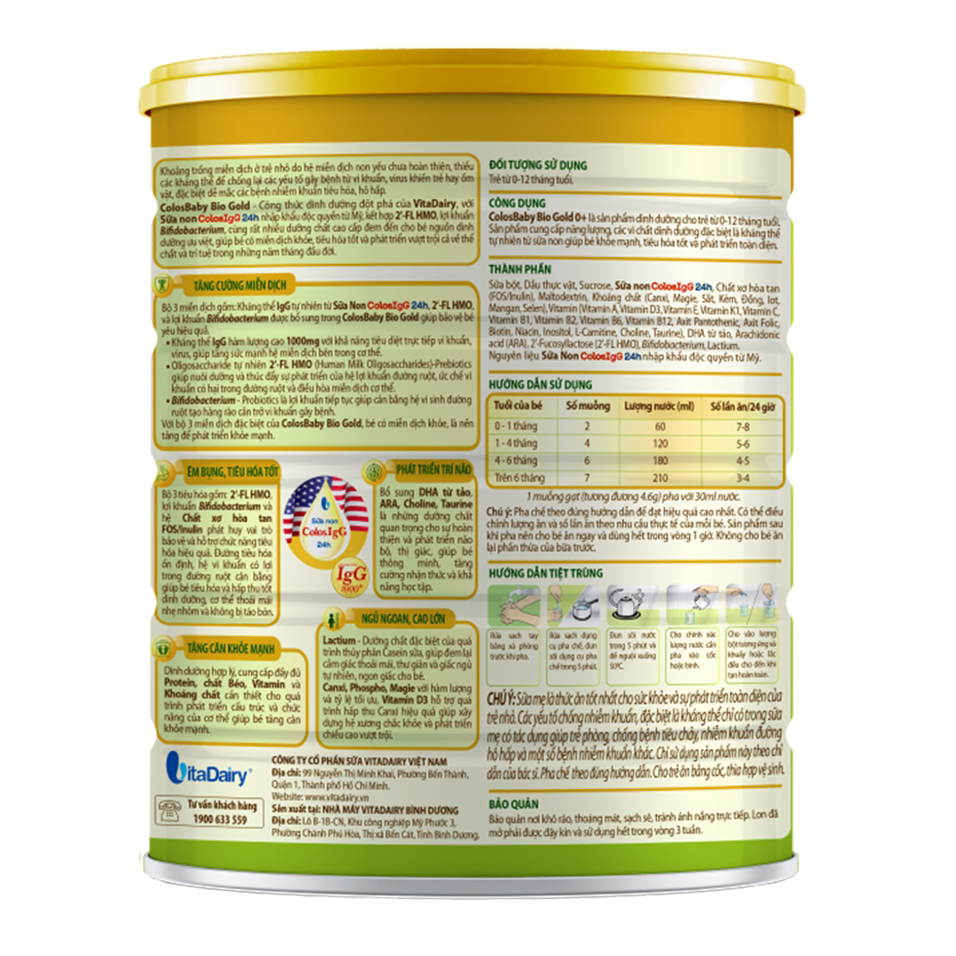 Sữa ColosBaby Bio Gold 0+ (0 – 12 tháng)