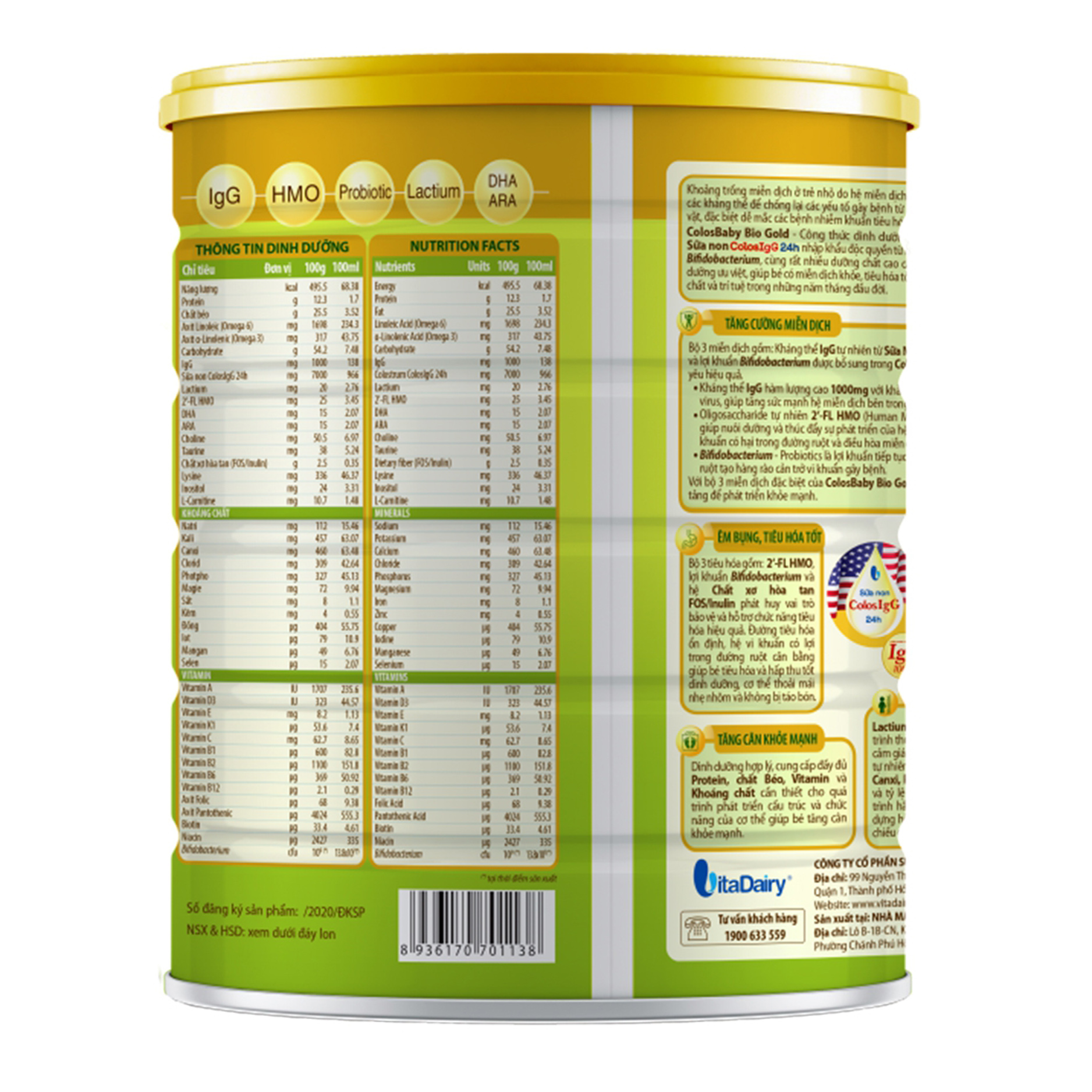 Sữa ColosBaby Bio Gold 0+ (0 – 12 tháng)