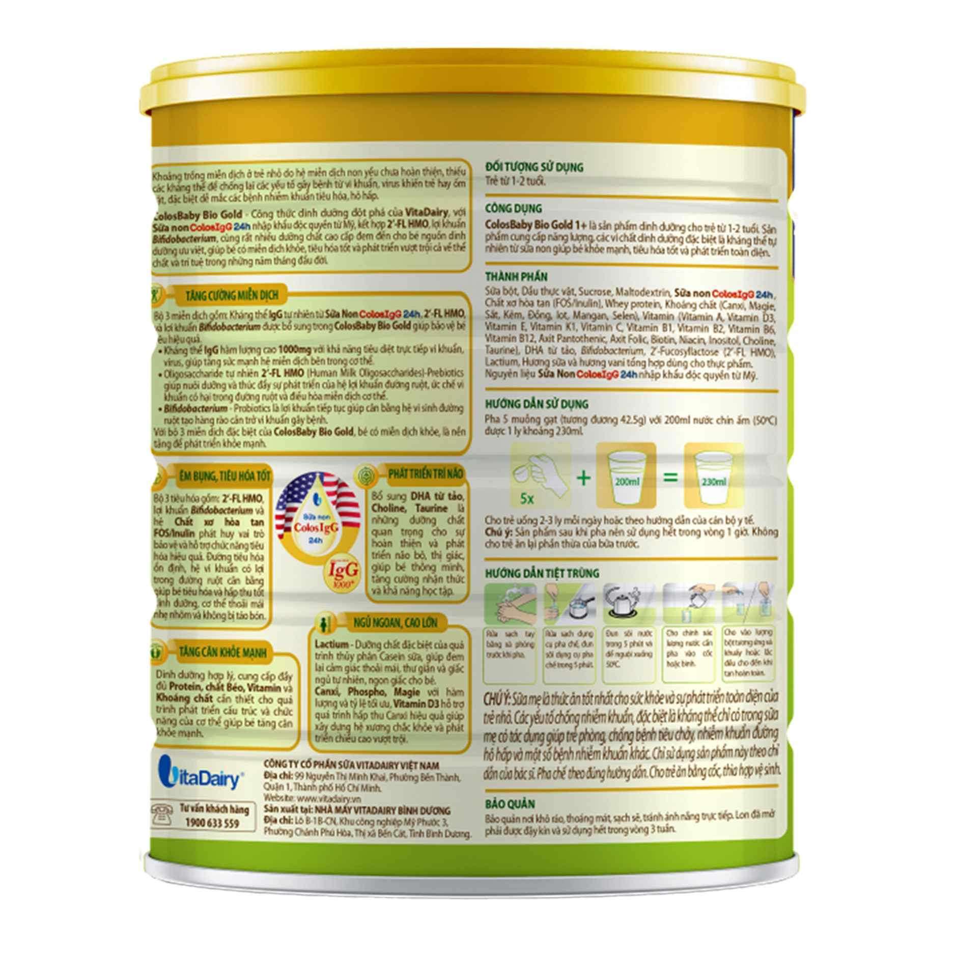 Sữa ColosBaby Bio Gold 1+ (1-2 tuổi)
